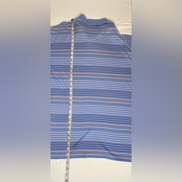 Cremieux Golf Blue Label Multi-Stripe Classic Fit Jersey Short Sleeve Polo Shirt - Picture 7 of 7